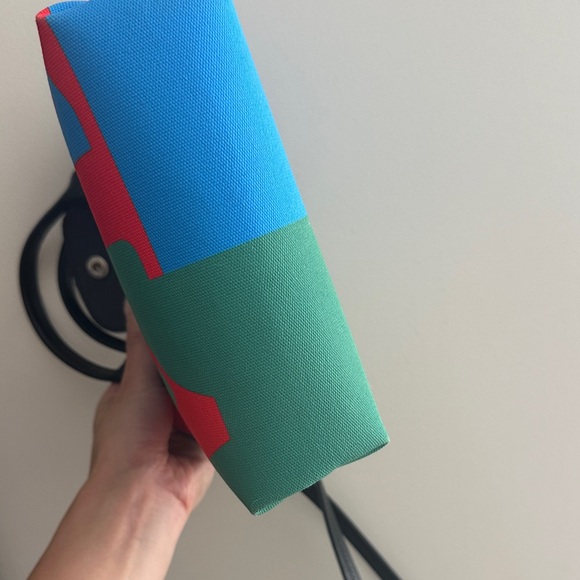 Longchamp x Robert Indianan XS Blue and Red Crossbody Bag - Picture 8 of 11